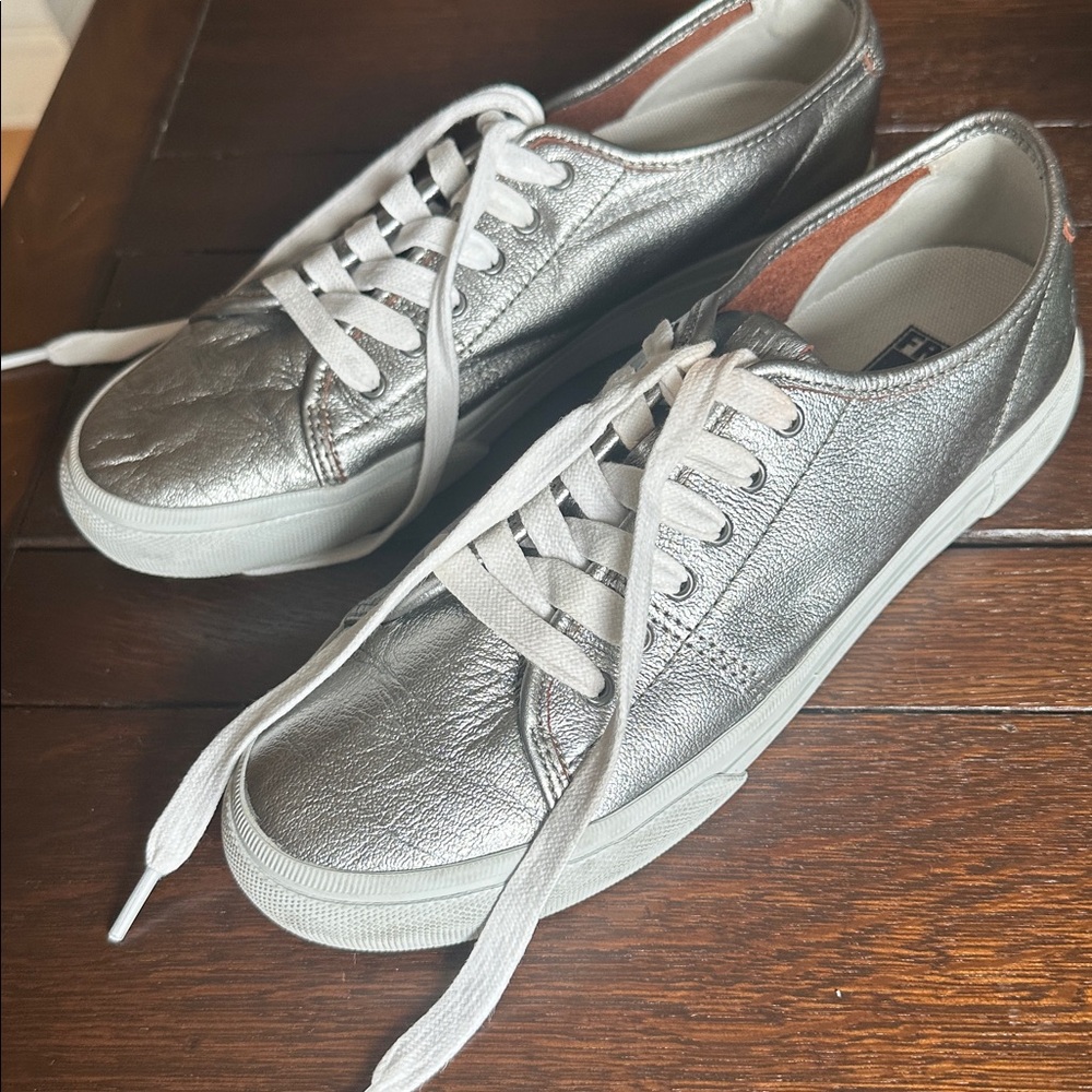 Silver Metallic FRYE Sneakers
